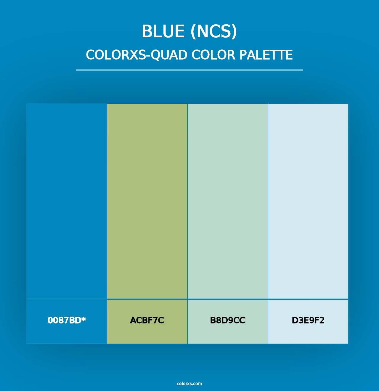 Blue (NCS) - Colorxs Quad Palette