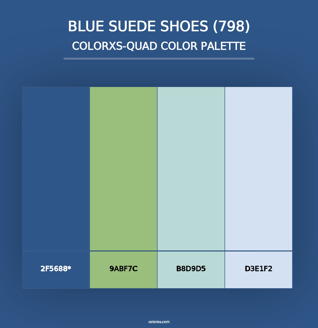 Blue Suede Shoes (798) - Colorxs Quad Palette