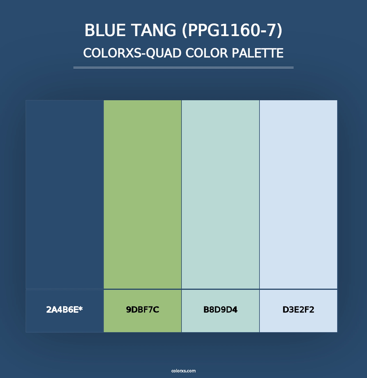 Blue Tang (PPG1160-7) - Colorxs Quad Palette