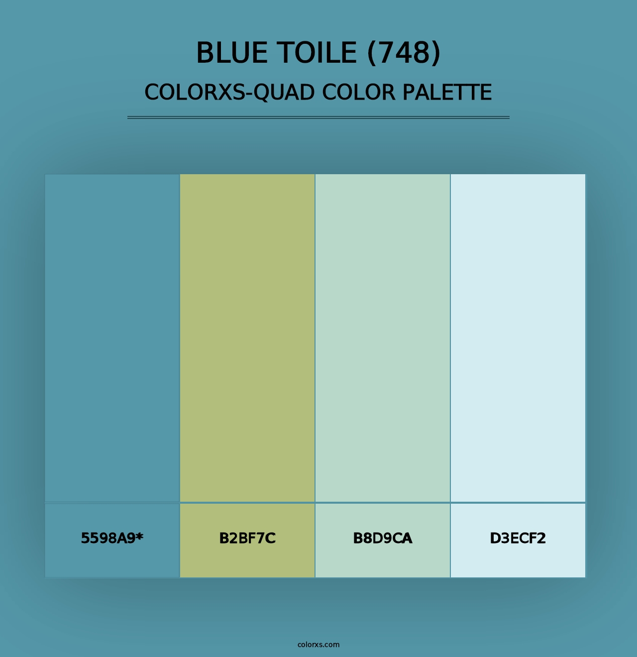 Blue Toile (748) - Colorxs Quad Palette