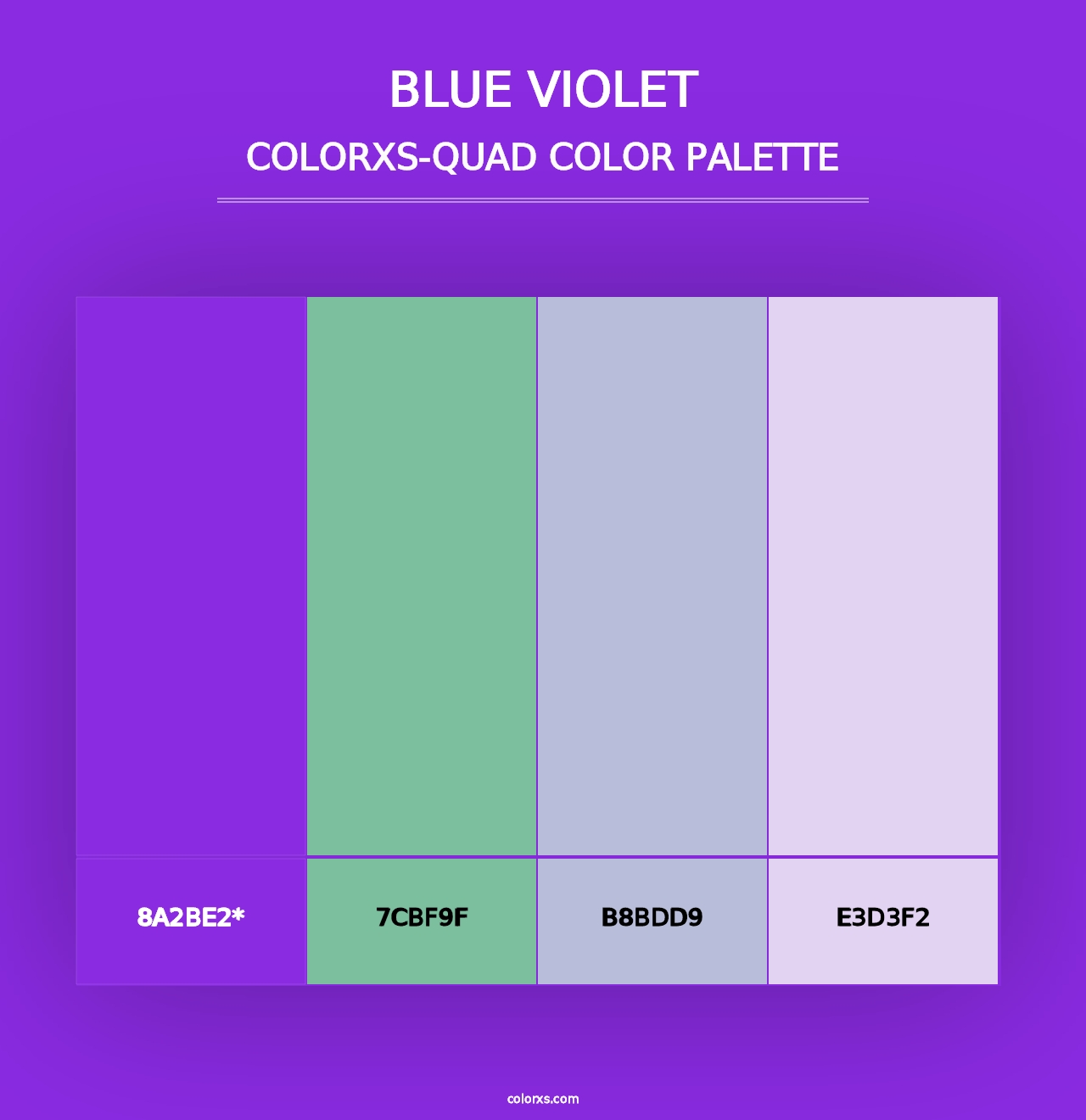 Blue Violet - Colorxs Quad Palette