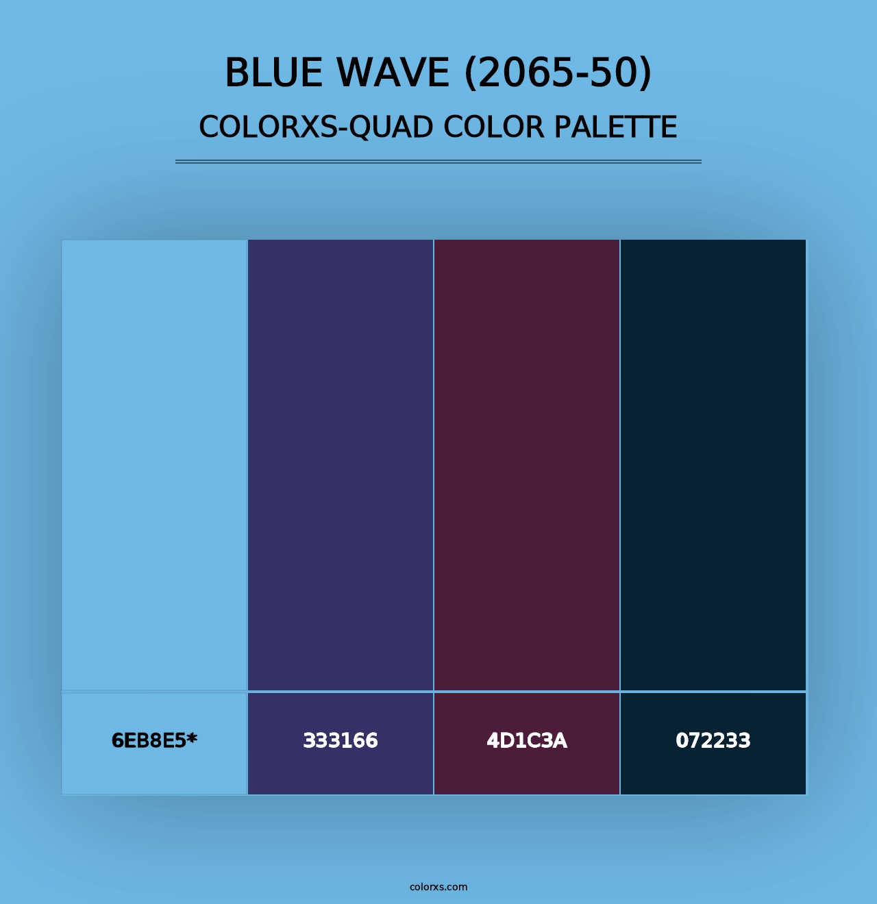 Blue Wave (2065-50) - Colorxs Quad Palette