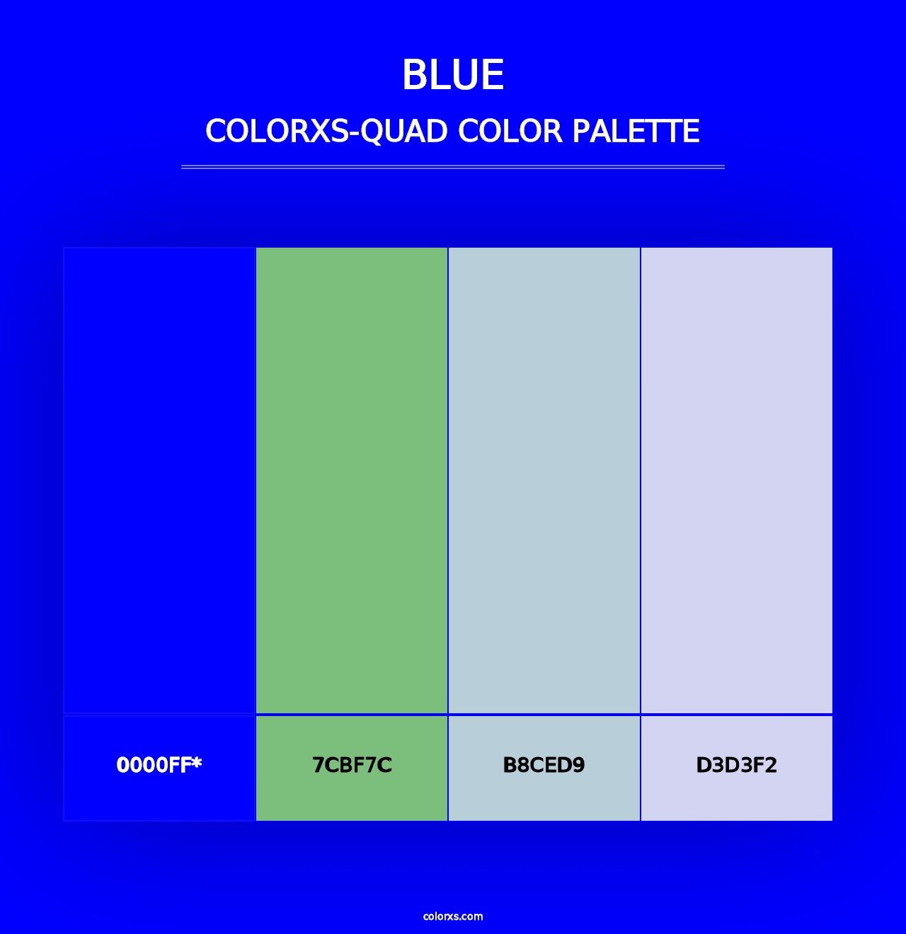 Blue - Colorxs Quad Palette