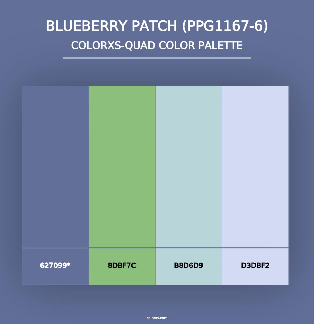 Blueberry Patch (PPG1167-6) - Colorxs Quad Palette