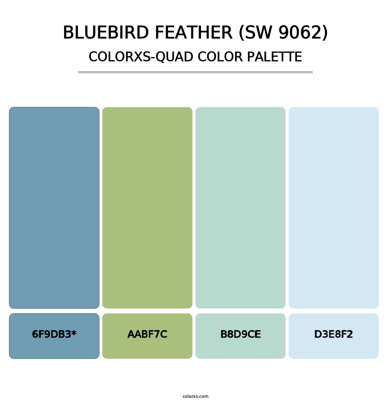 Bluebird Feather (SW 9062) - Colorxs Quad Palette