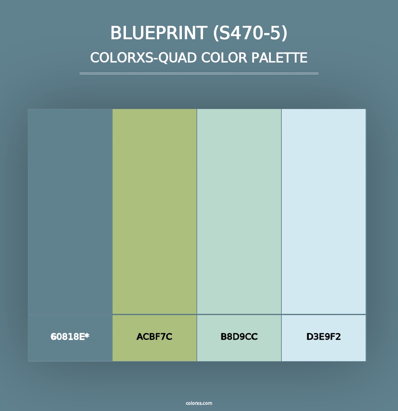 Blueprint (S470-5) - Colorxs Quad Palette