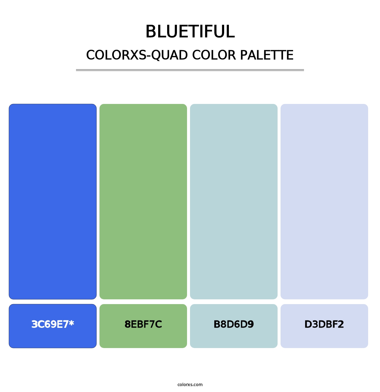 Bluetiful - Colorxs Quad Palette