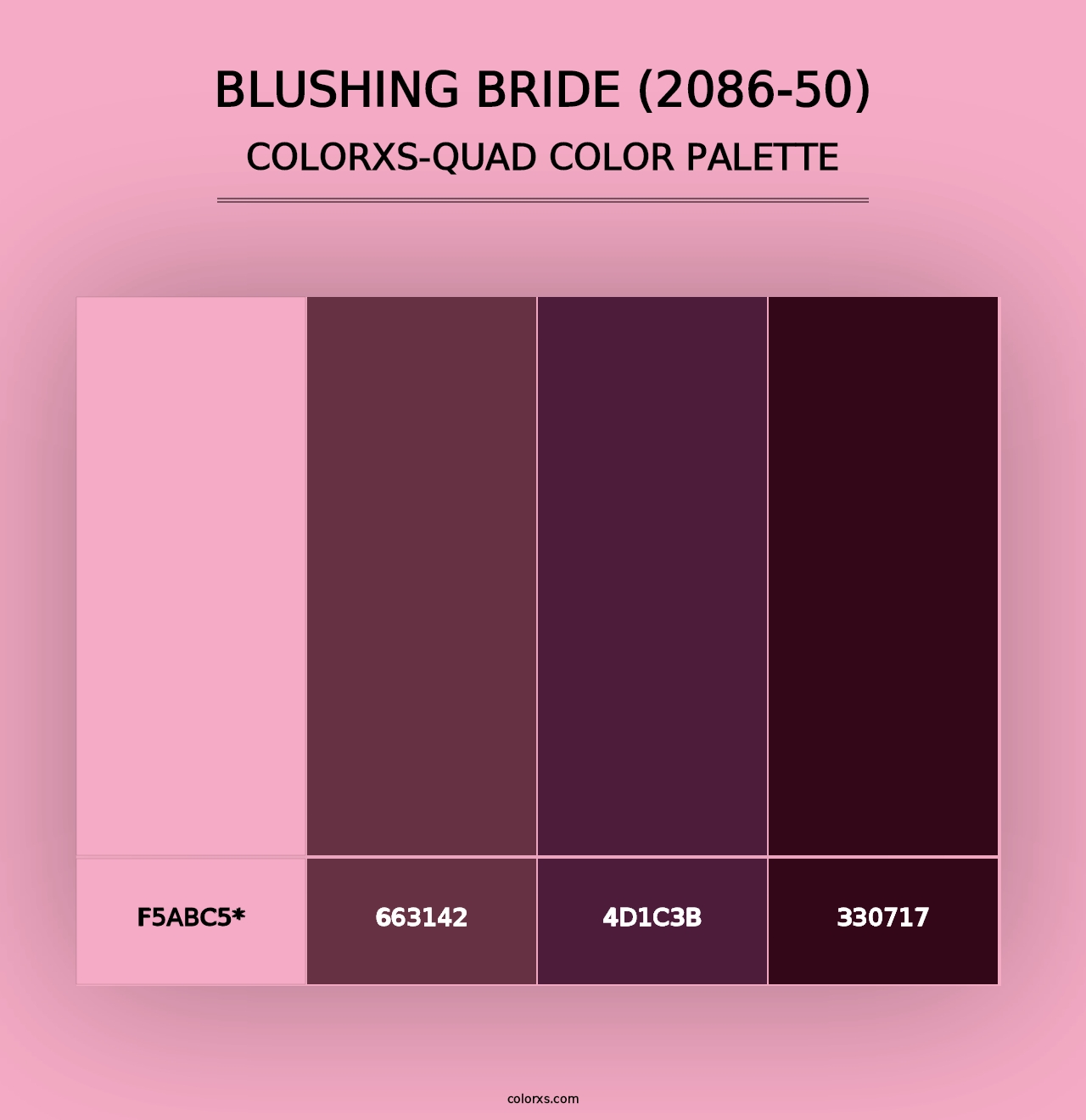 Blushing Bride (2086-50) - Colorxs Quad Palette