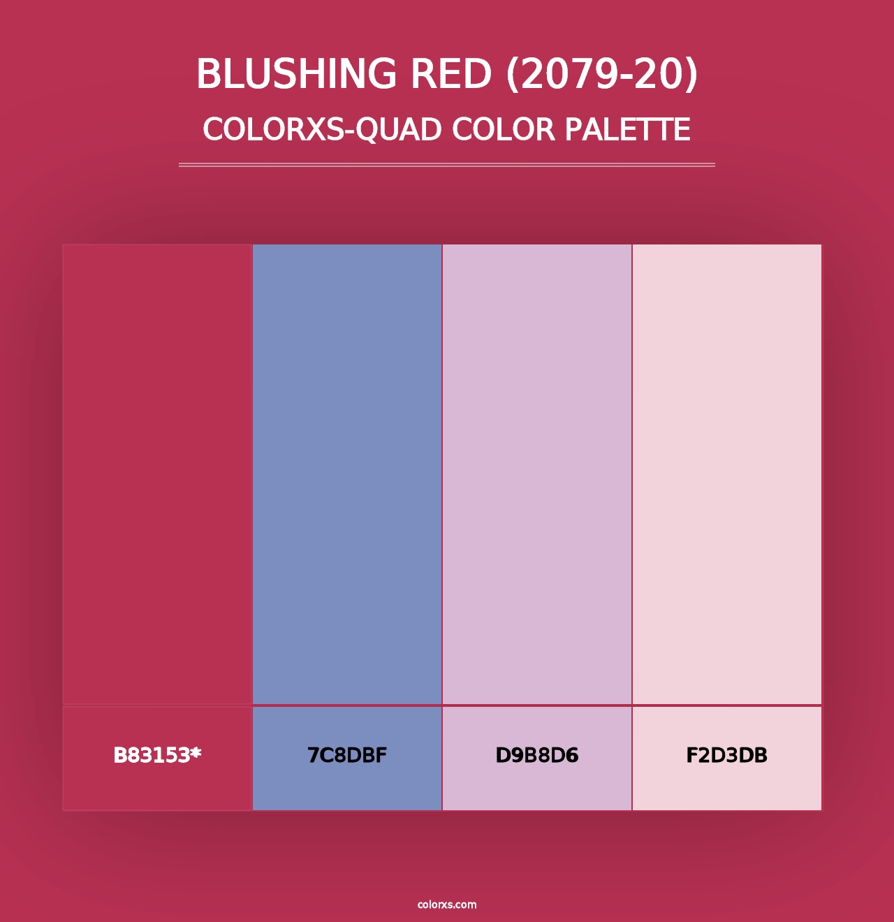 Blushing Red (2079-20) - Colorxs Quad Palette