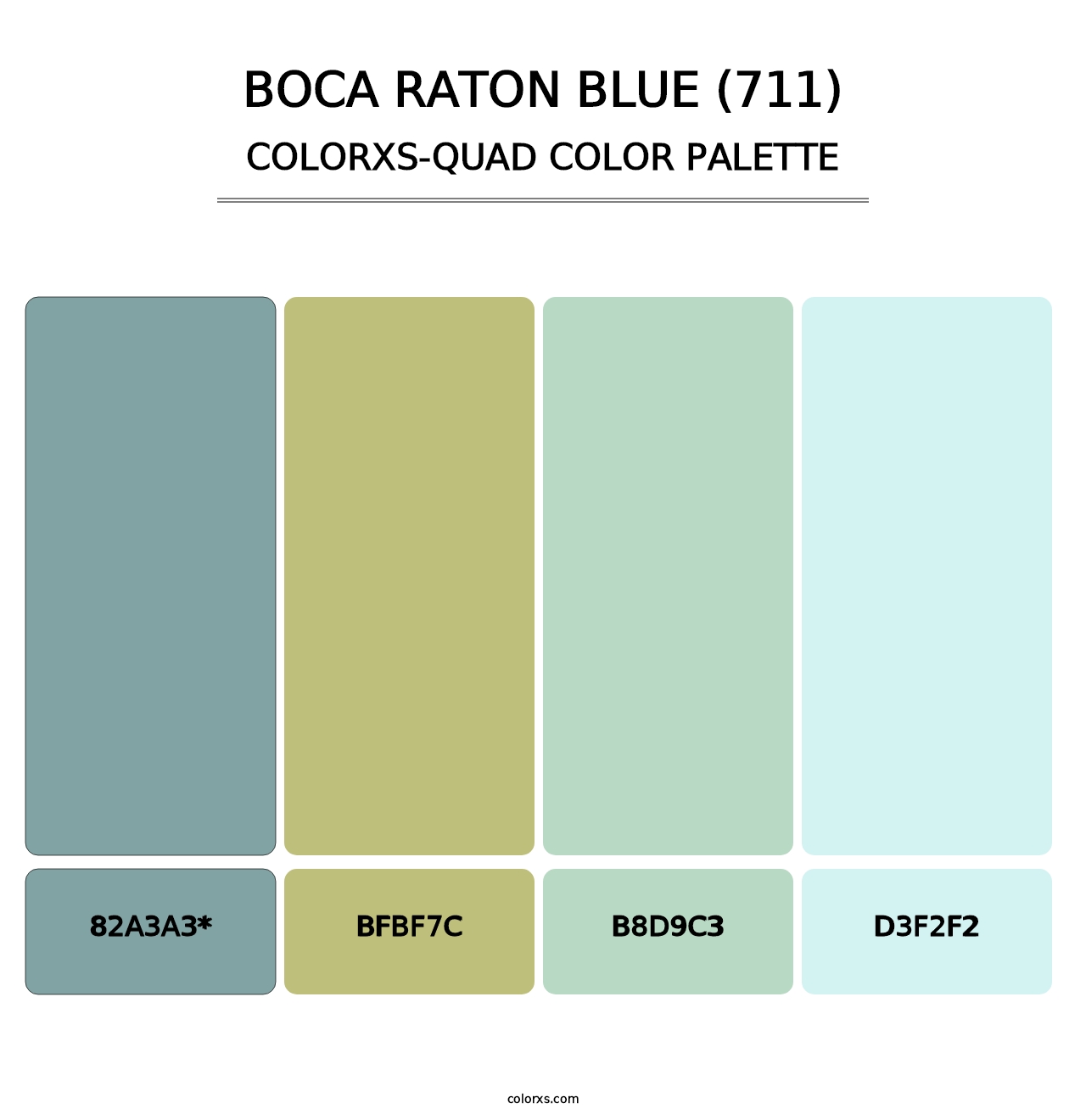 Boca Raton Blue (711) - Colorxs Quad Palette