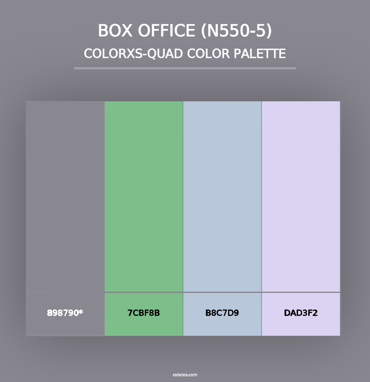 Box Office (N550-5) - Colorxs Quad Palette