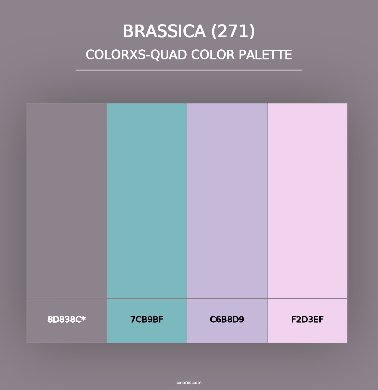 Brassica (271) - Colorxs Quad Palette