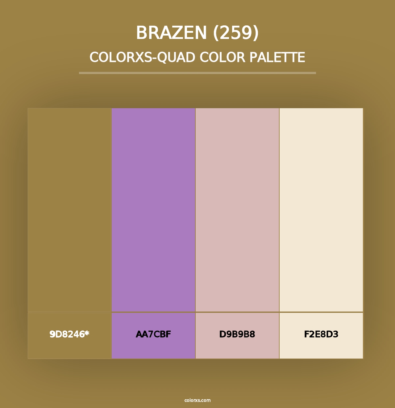 Brazen (259) - Colorxs Quad Palette