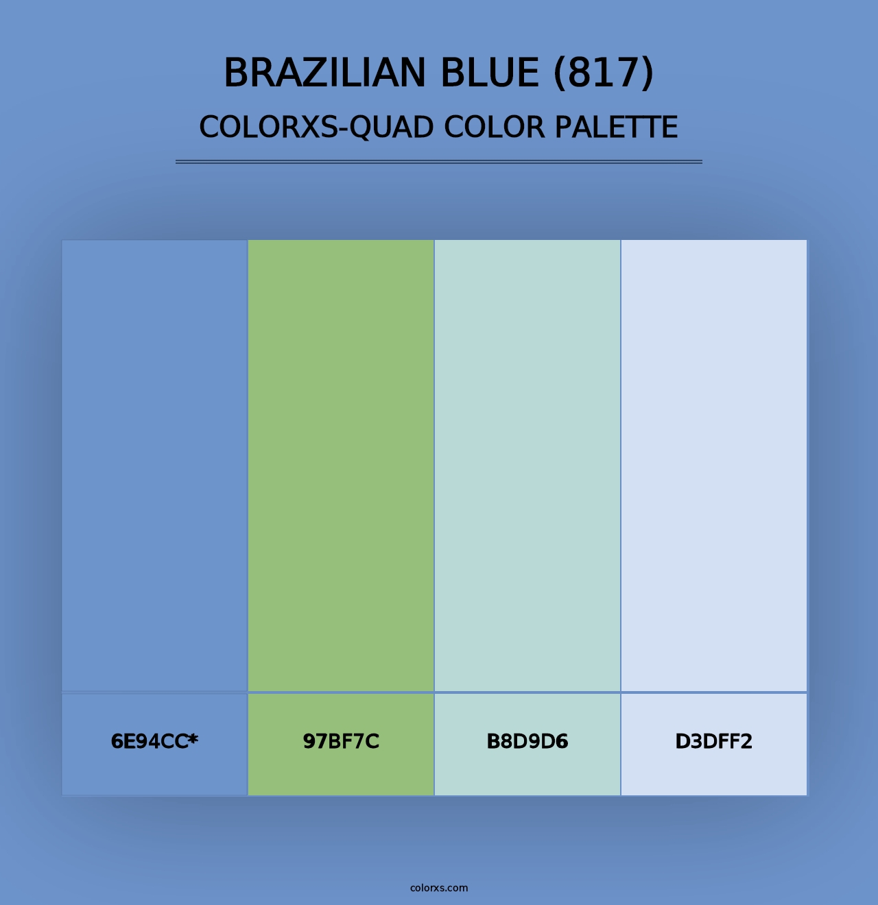 Brazilian Blue (817) - Colorxs Quad Palette