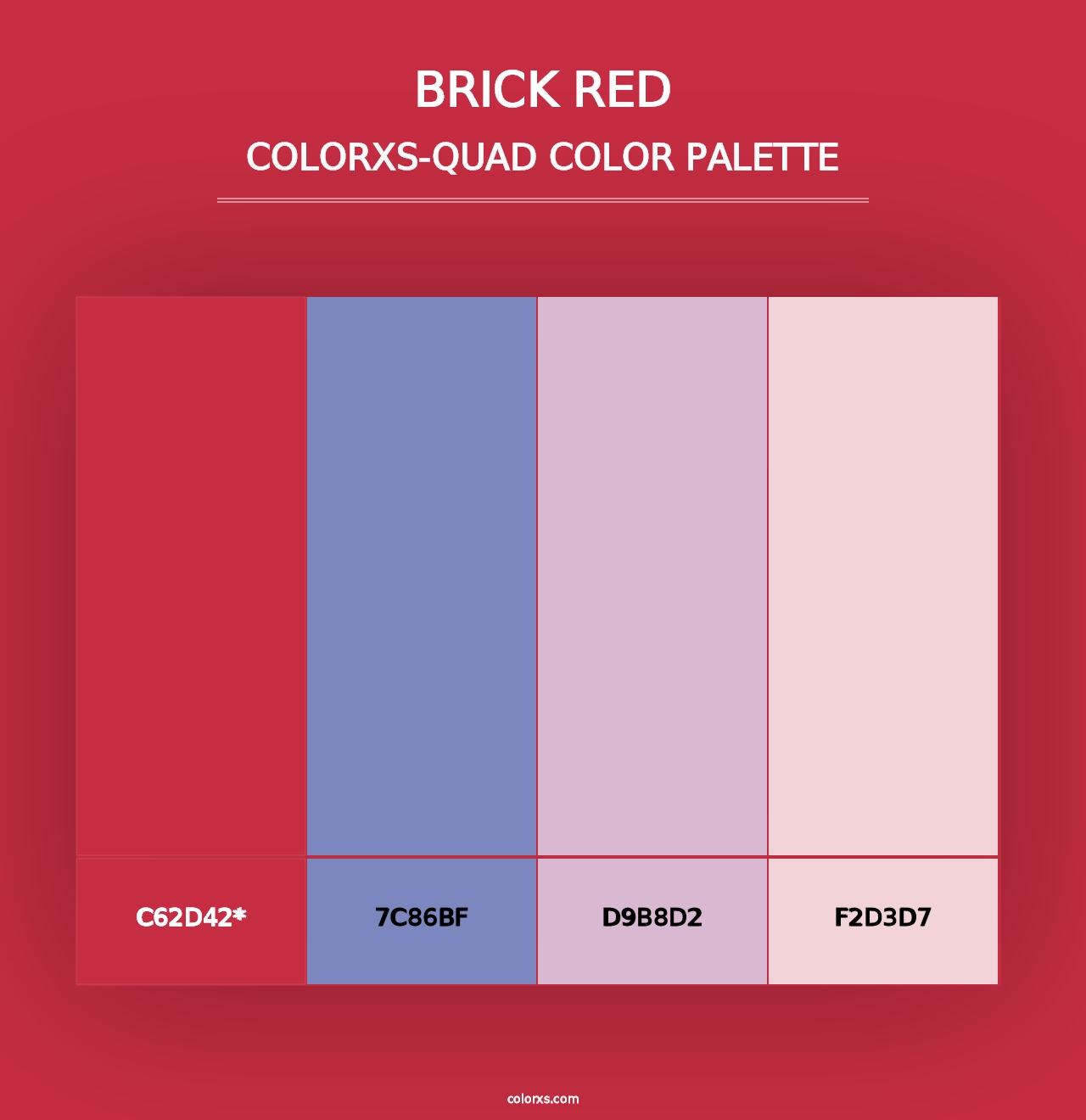 Brick Red - Colorxs Quad Palette