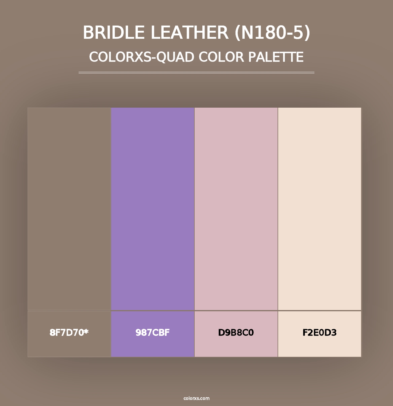 Bridle Leather (N180-5) - Colorxs Quad Palette