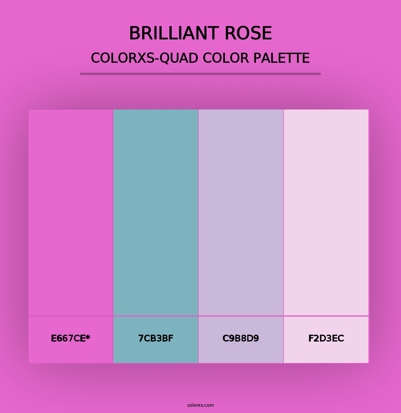 Brilliant Rose - Colorxs Quad Palette