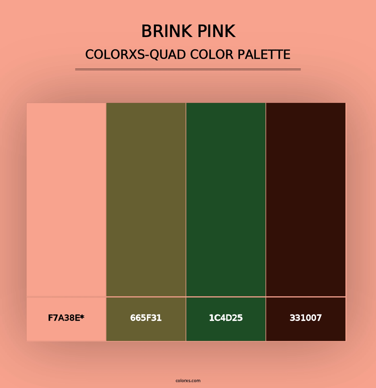 Brink Pink - Colorxs Quad Palette