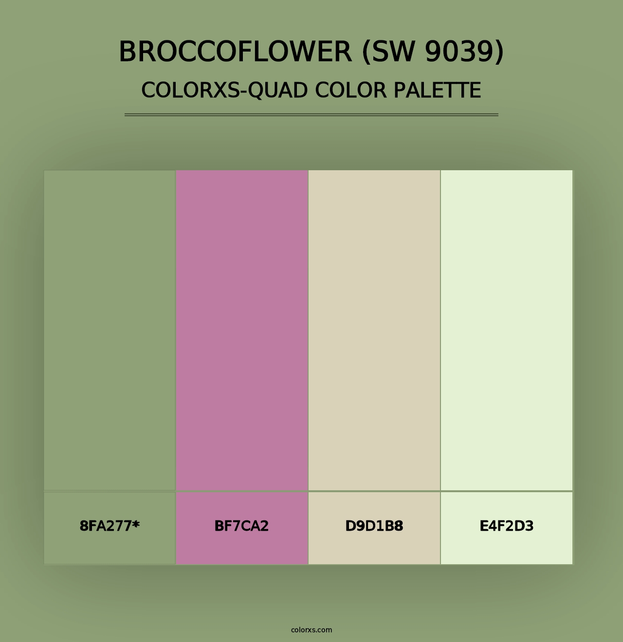 Broccoflower (SW 9039) - Colorxs Quad Palette