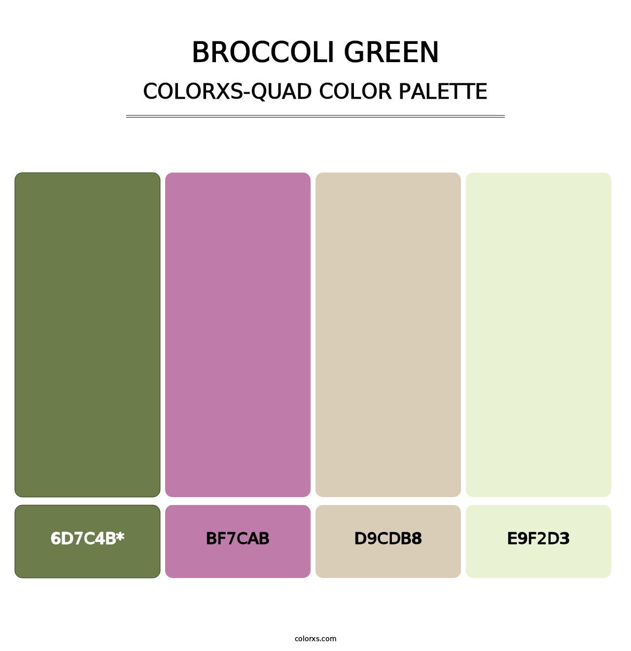 Broccoli Green - Colorxs Quad Palette