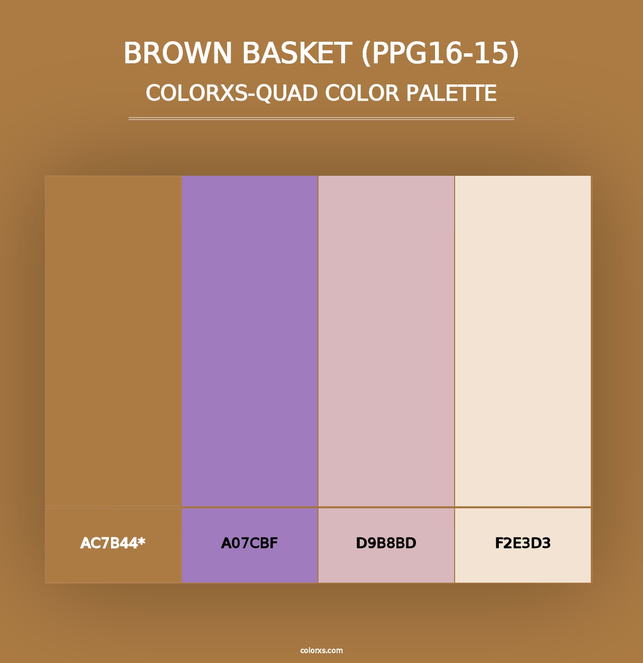 Brown Basket (PPG16-15) - Colorxs Quad Palette