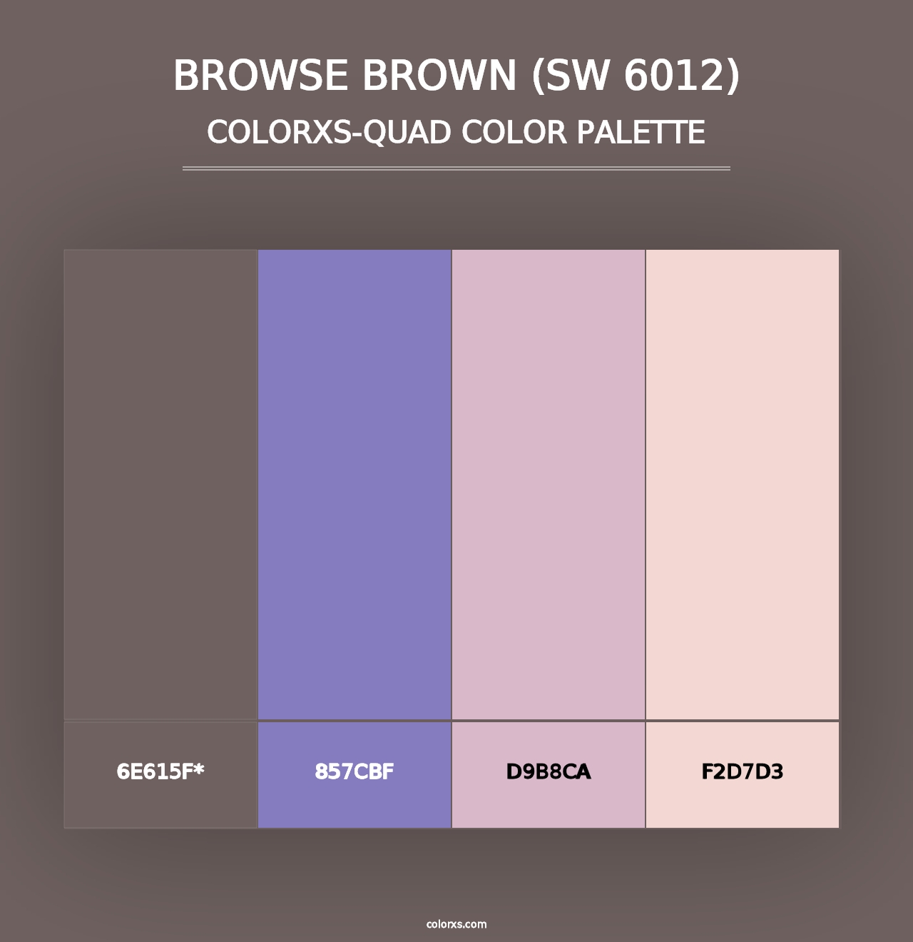 Browse Brown (SW 6012) - Colorxs Quad Palette