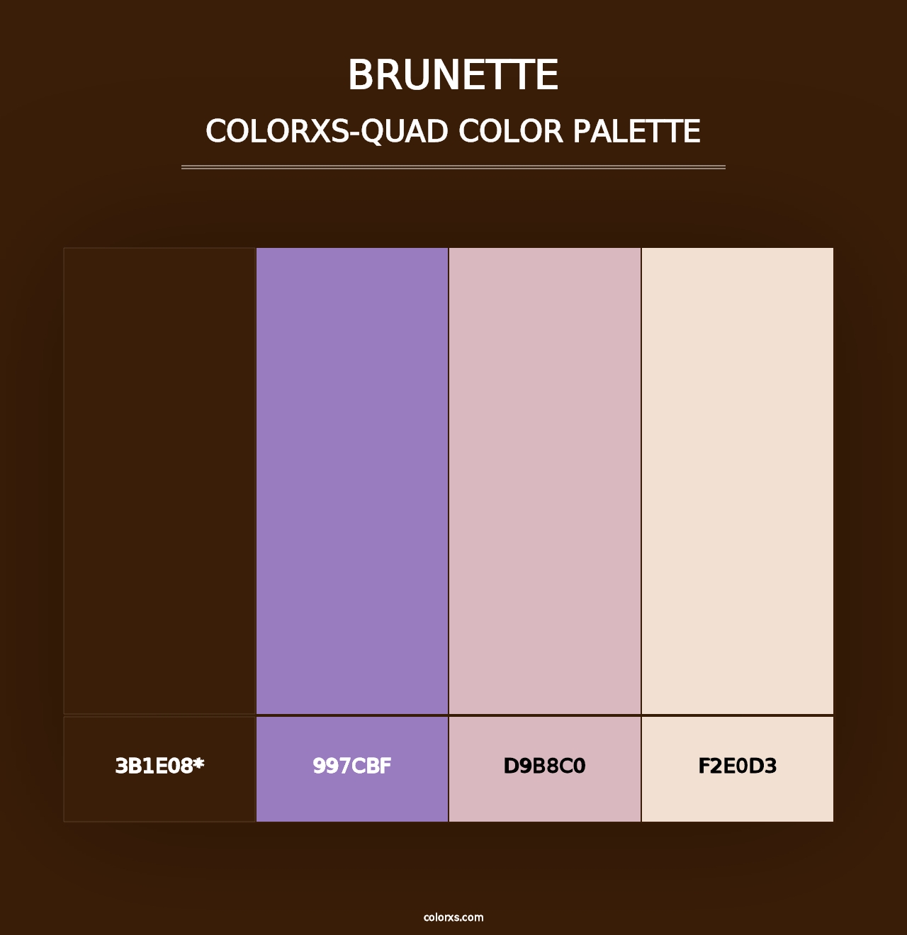 Brunette - Colorxs Quad Palette