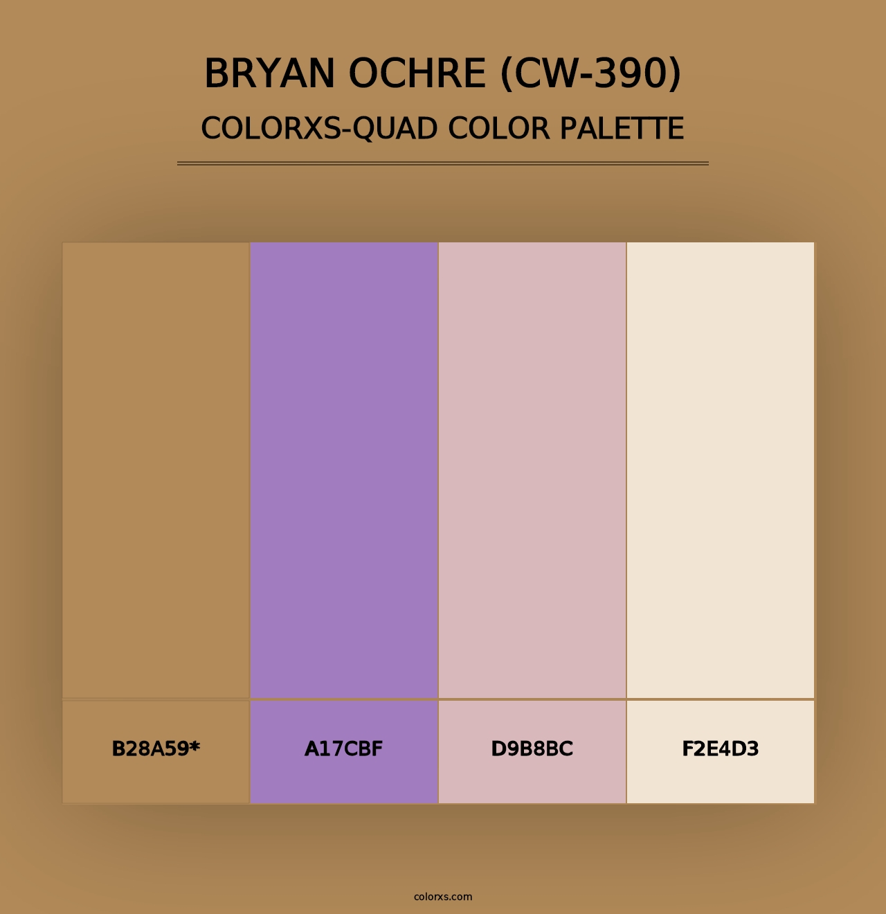 Bryan Ochre (CW-390) - Colorxs Quad Palette