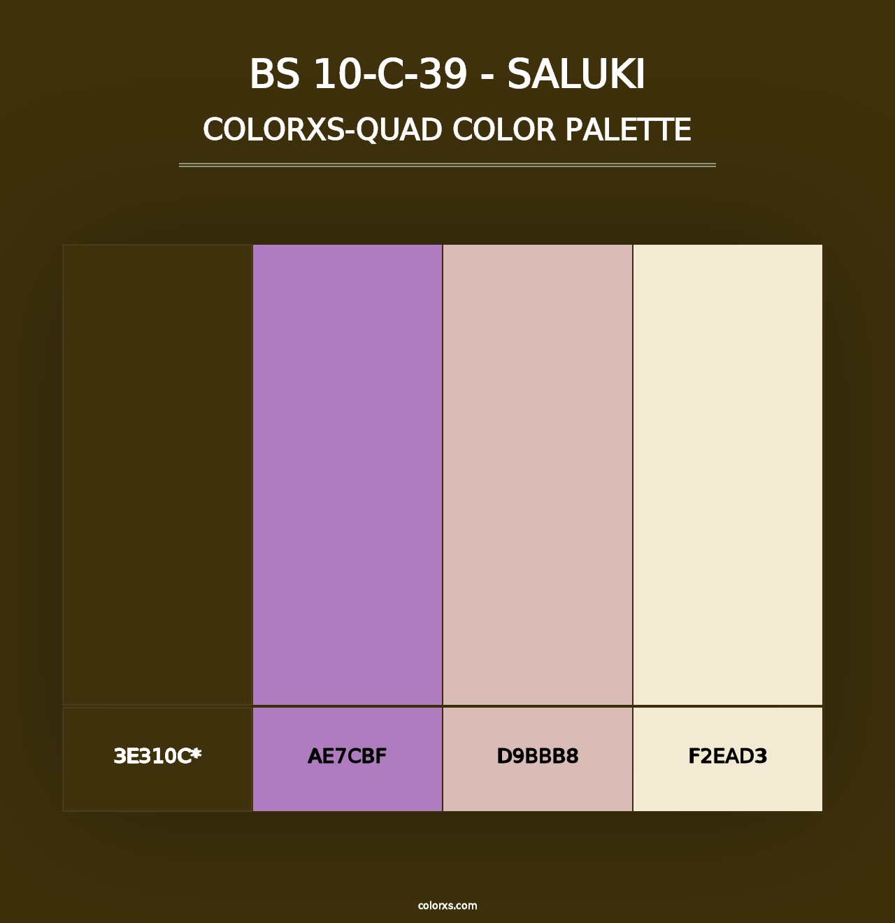 BS 10-C-39 - Saluki - Colorxs Quad Palette