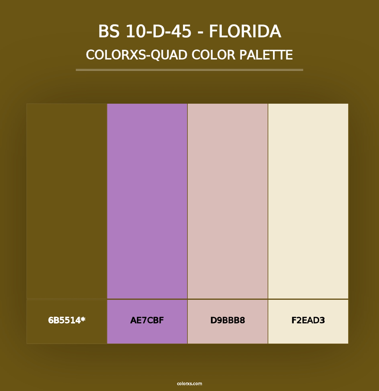 BS 10-D-45 - Florida - Colorxs Quad Palette