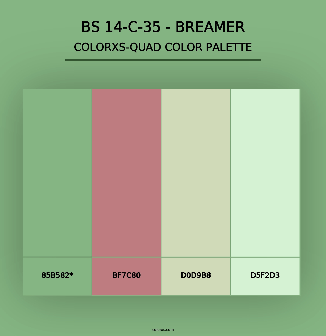 BS 14-C-35 - Breamer - Colorxs Quad Palette