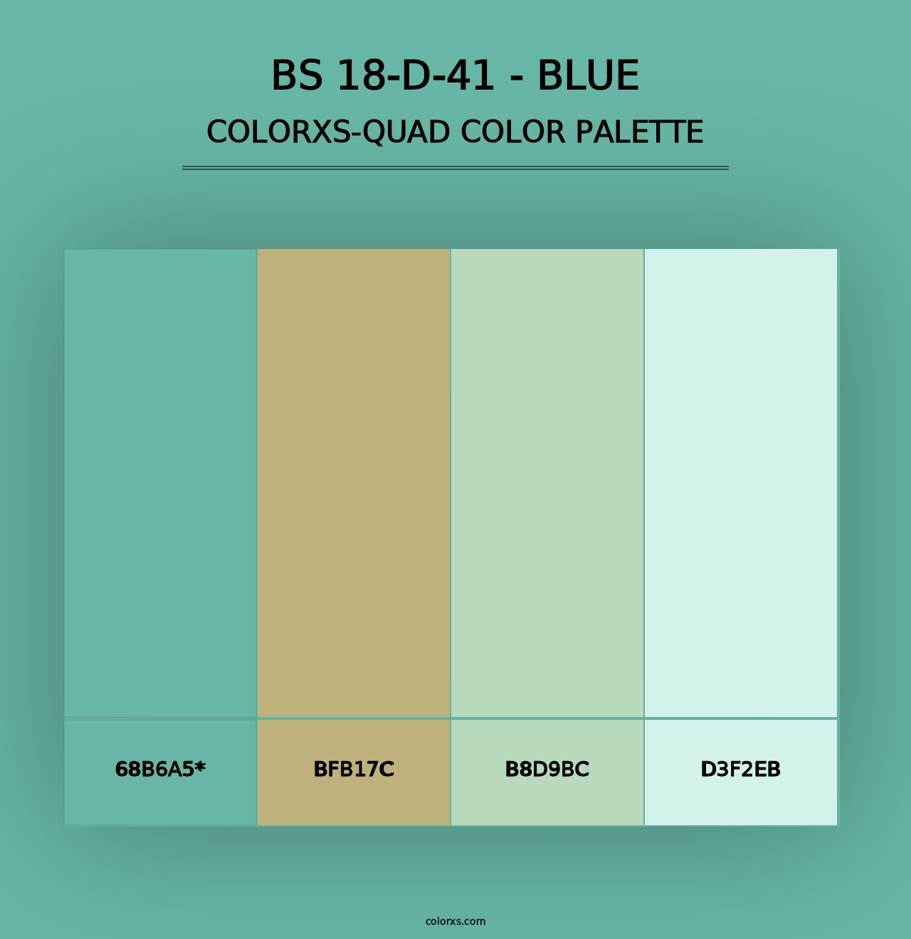 BS 18-D-41 - Blue - Colorxs Quad Palette