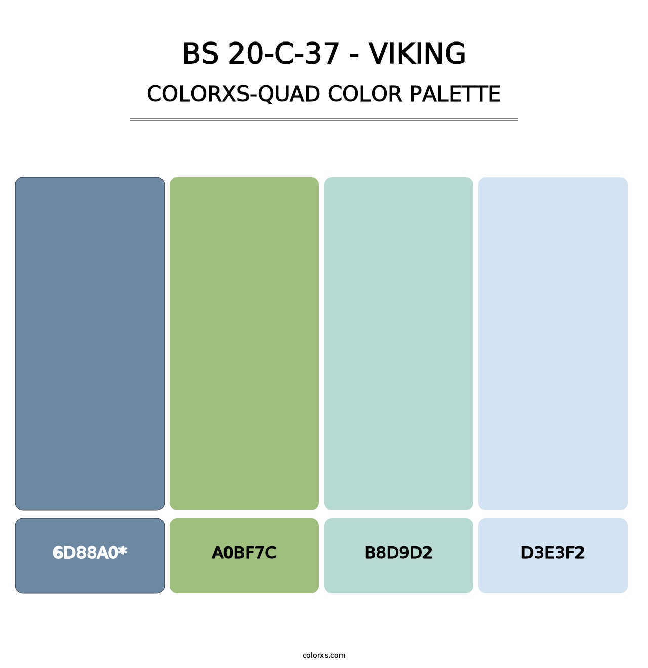 BS 20-C-37 - Viking - Colorxs Quad Palette