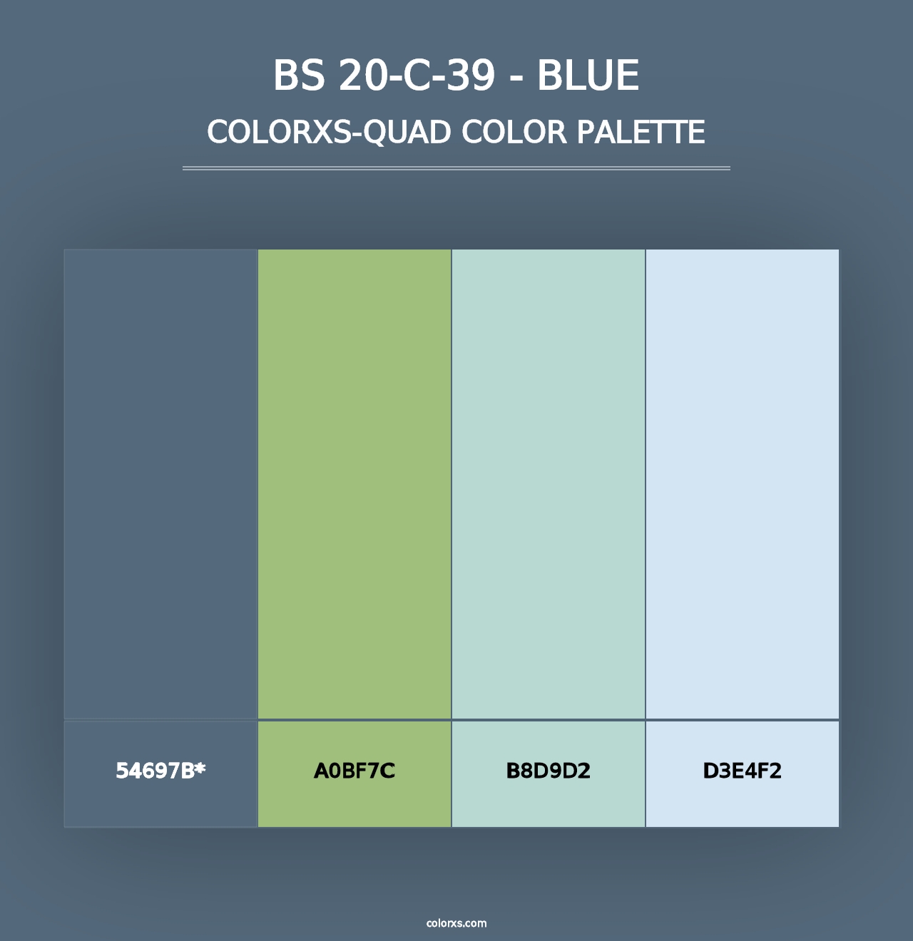 BS 20-C-39 - Blue - Colorxs Quad Palette