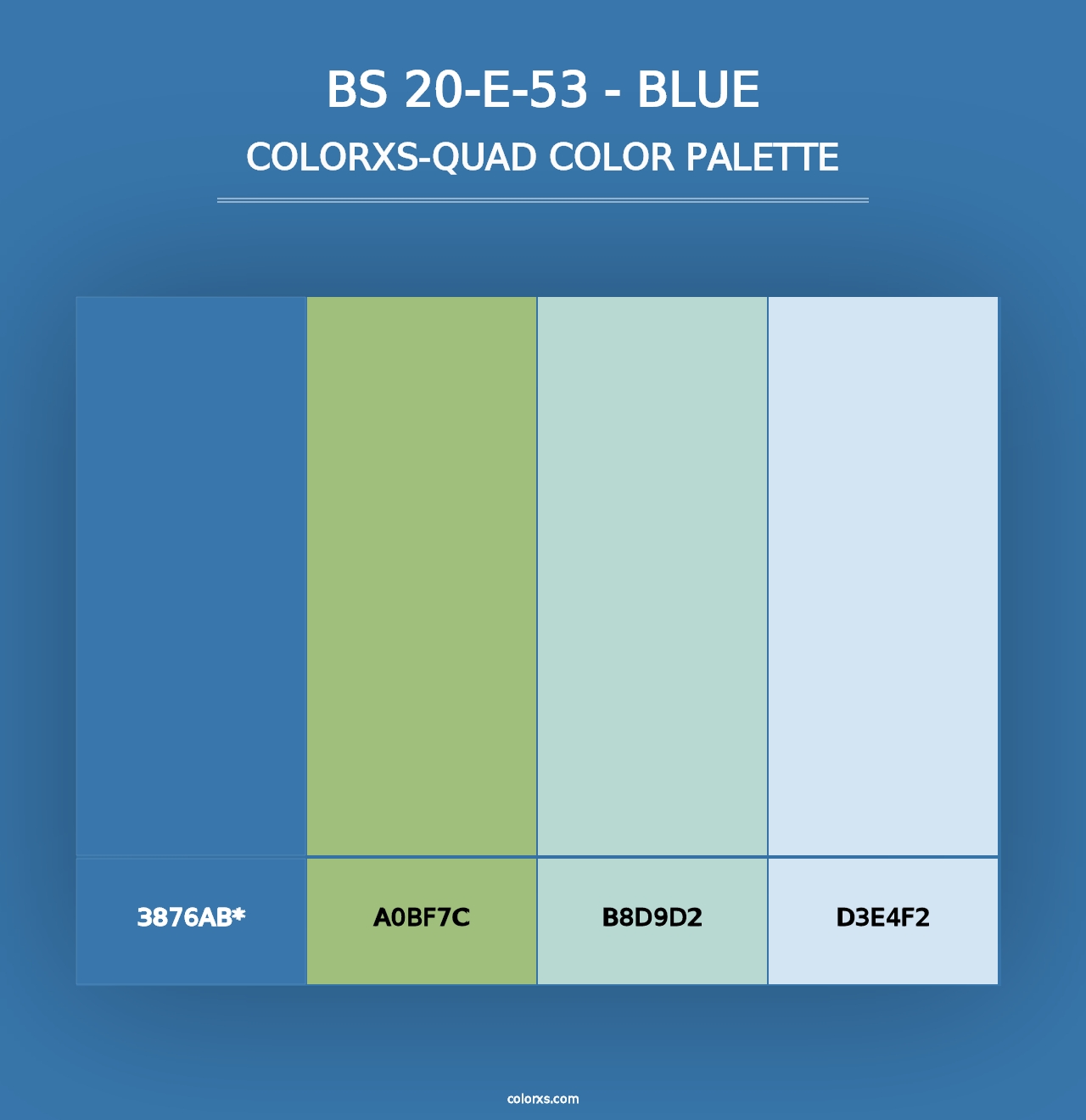 BS 20-E-53 - Blue - Colorxs Quad Palette