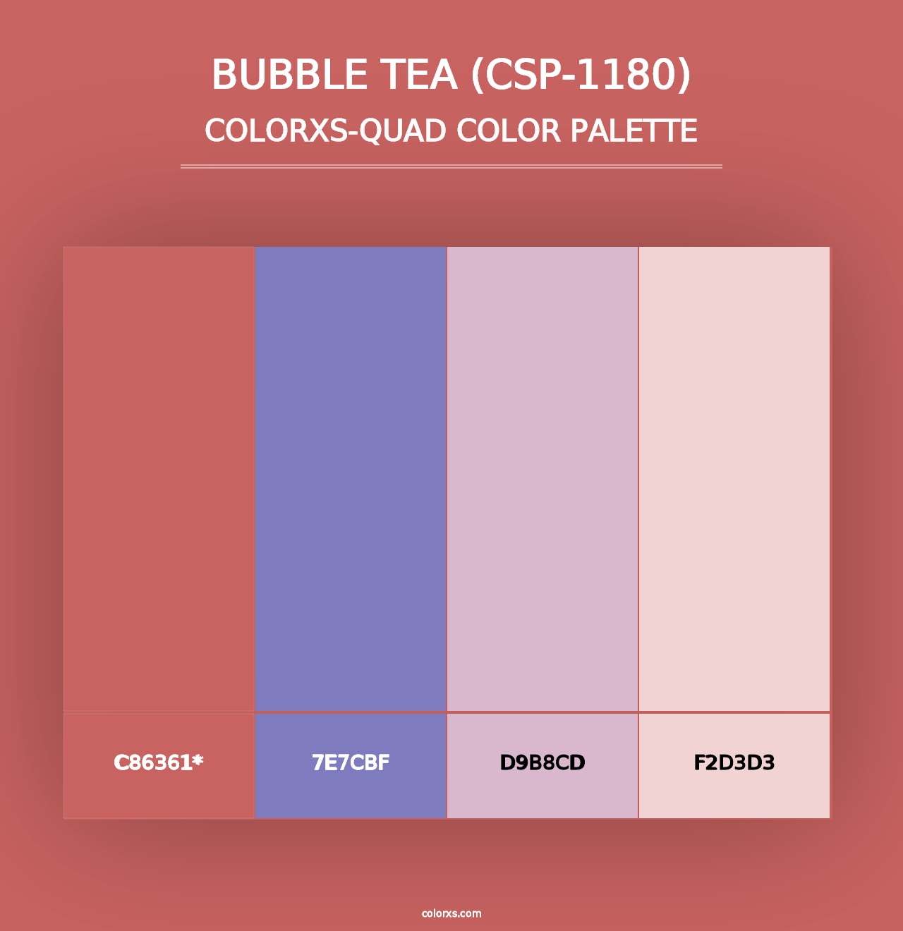 Bubble Tea (CSP-1180) - Colorxs Quad Palette