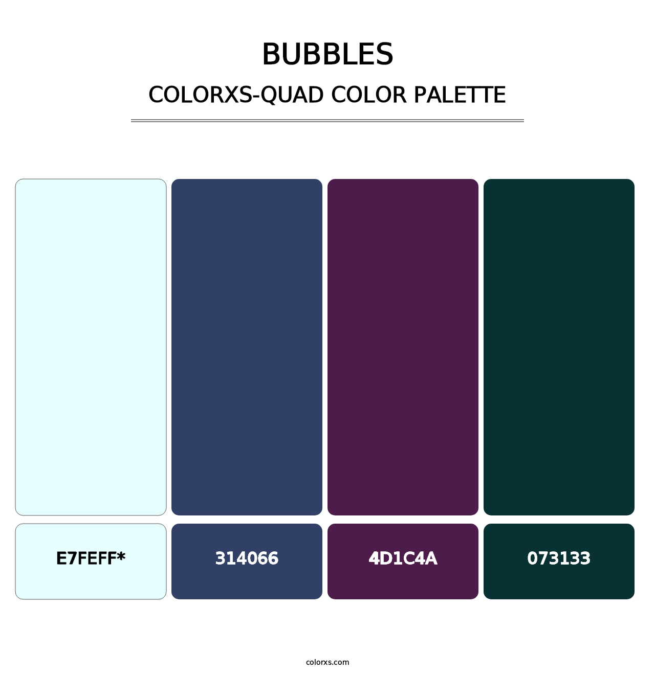 Bubbles - Colorxs Quad Palette