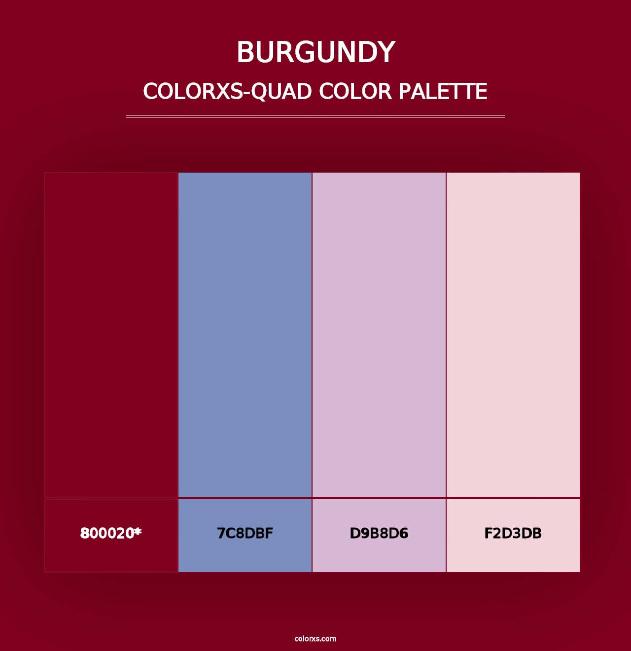 Burgundy - Colorxs Quad Palette