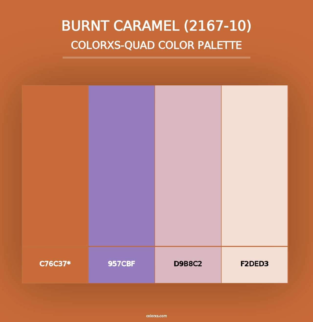 Burnt Caramel (2167-10) - Colorxs Quad Palette