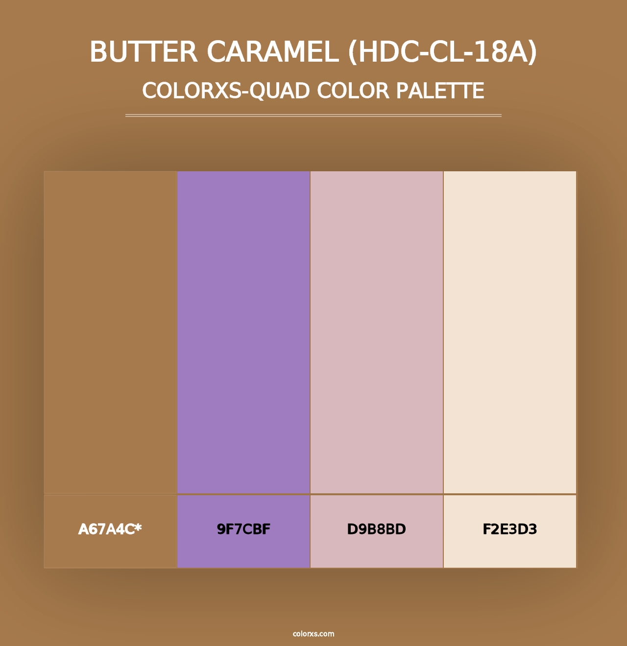 Butter Caramel (HDC-CL-18A) - Colorxs Quad Palette