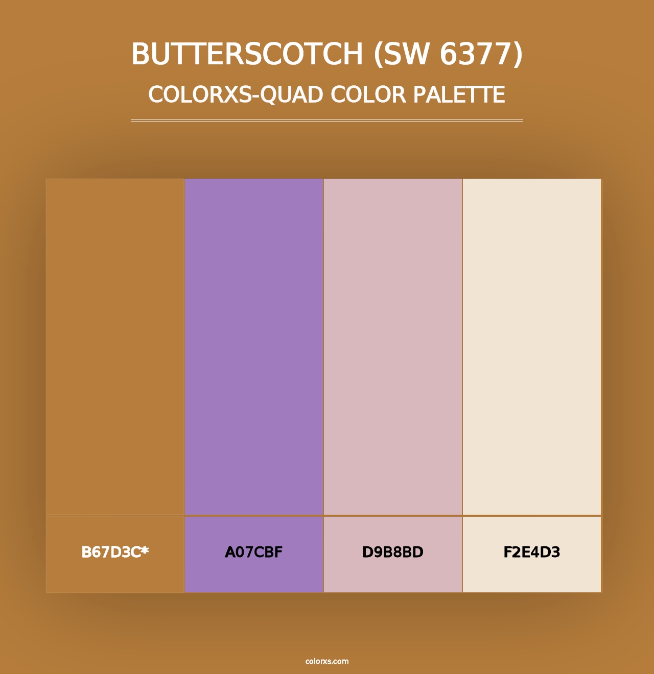 Butterscotch (SW 6377) - Colorxs Quad Palette