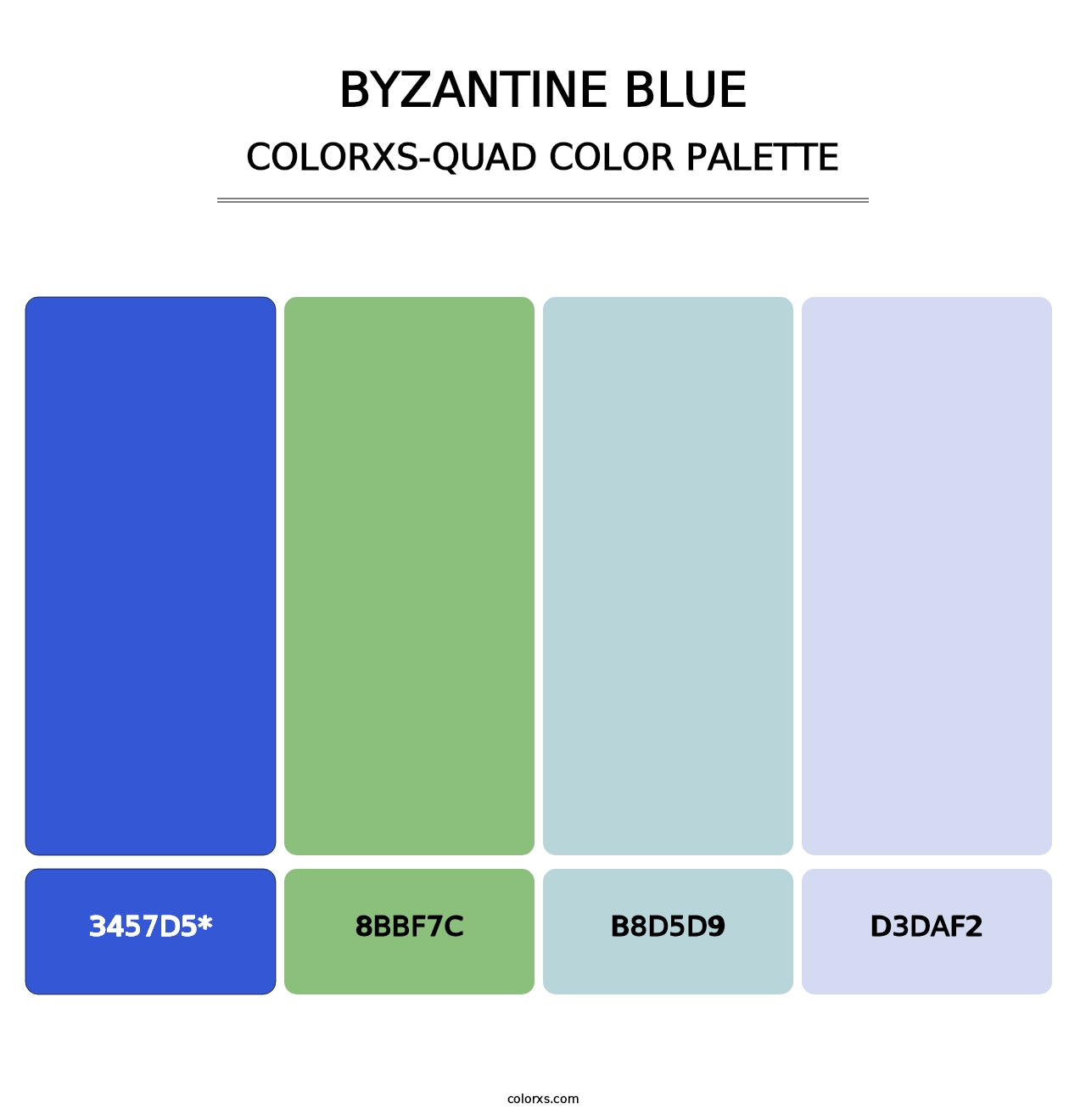 Byzantine Blue - Colorxs Quad Palette