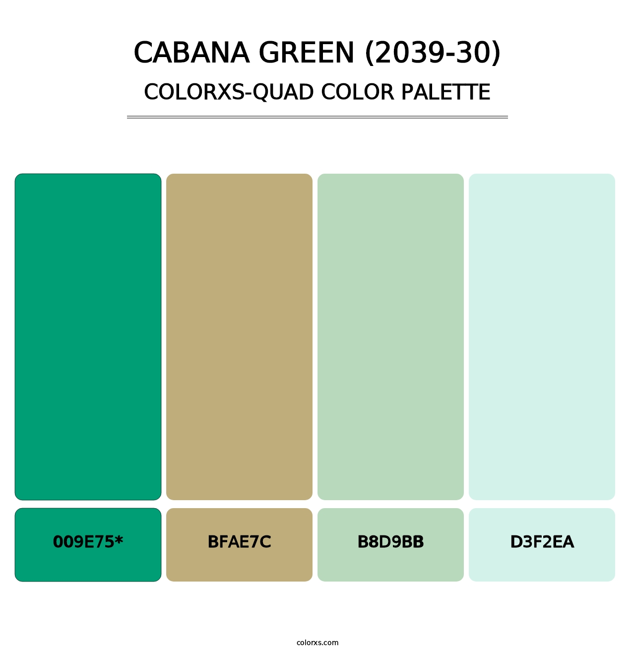 Cabana Green (2039-30) - Colorxs Quad Palette