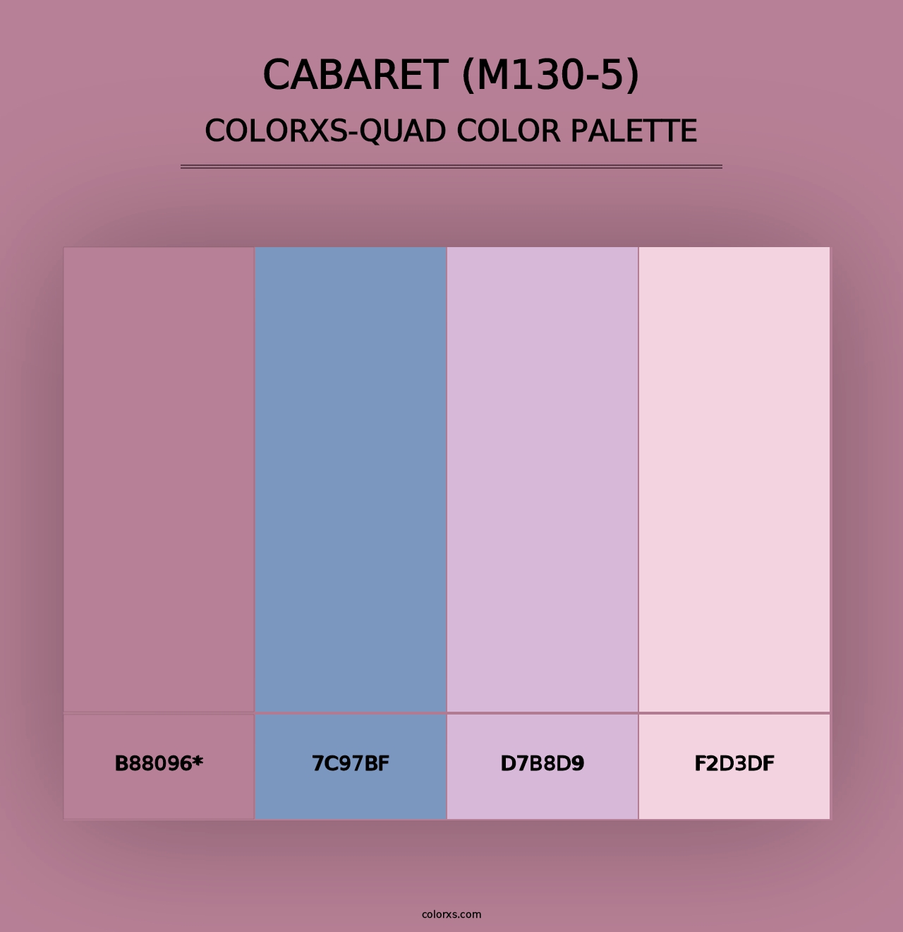 Cabaret (M130-5) - Colorxs Quad Palette