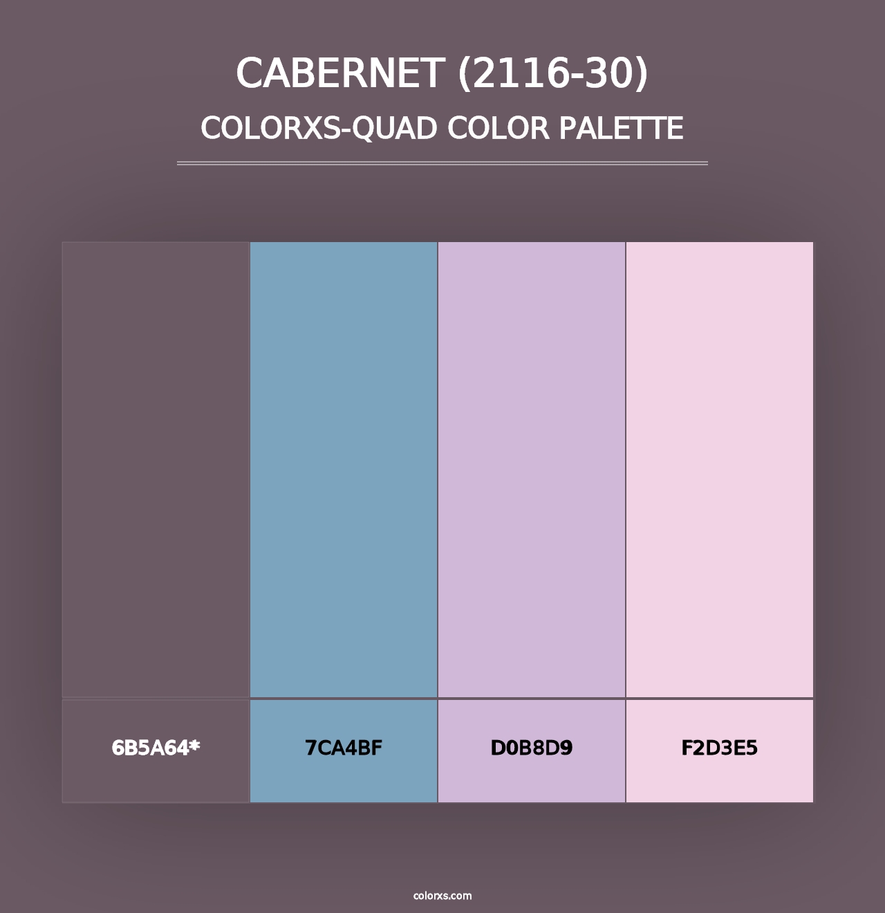 Cabernet (2116-30) - Colorxs Quad Palette