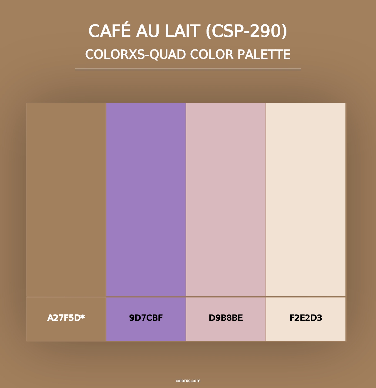 Café au Lait (CSP-290) - Colorxs Quad Palette