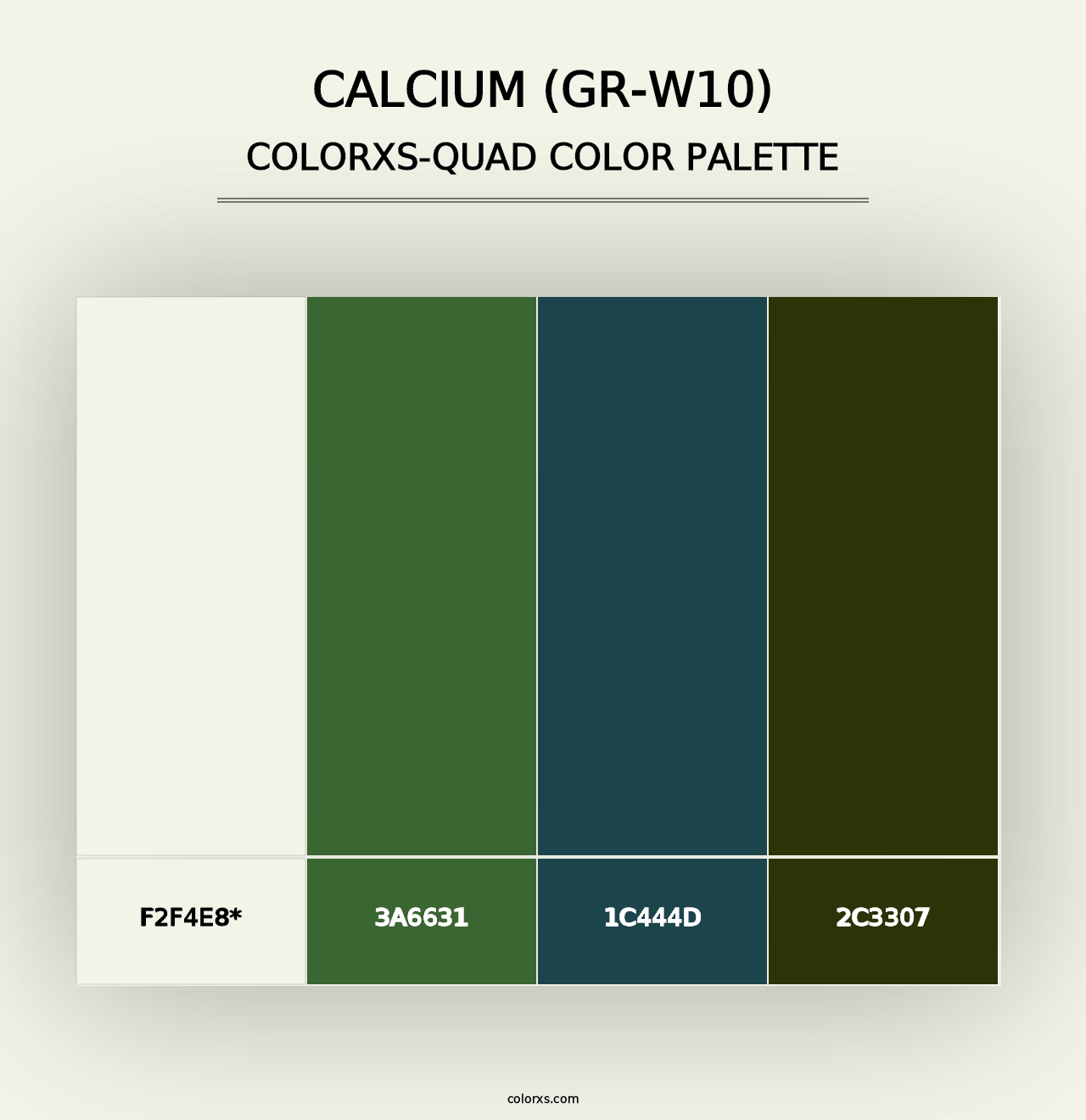 Calcium (GR-W10) - Colorxs Quad Palette