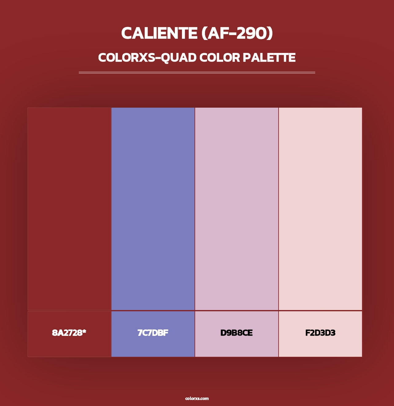 Caliente (AF-290) - Colorxs Quad Palette