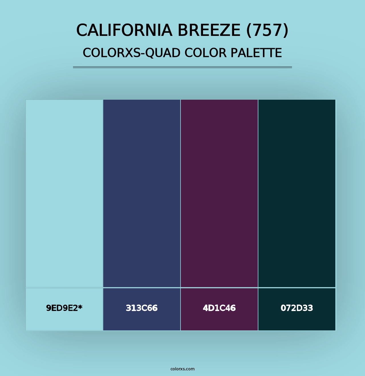 California Breeze (757) - Colorxs Quad Palette