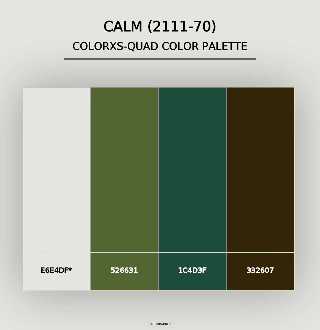 Calm (2111-70) - Colorxs Quad Palette